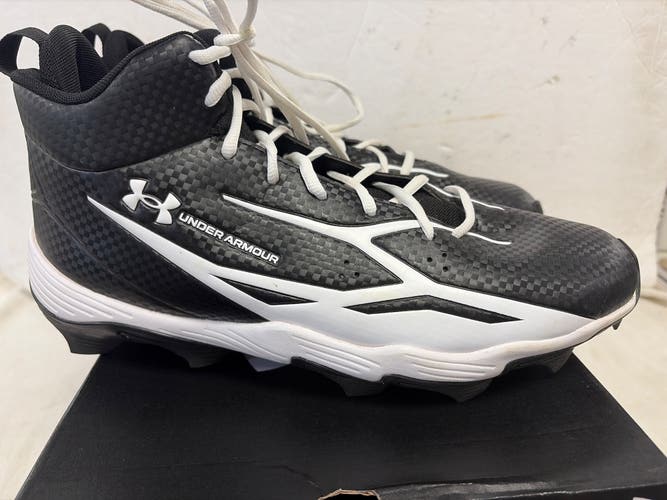 Black Men's Size M 11.5 (W 12.5) Adult Under Armour Cleats (Used)