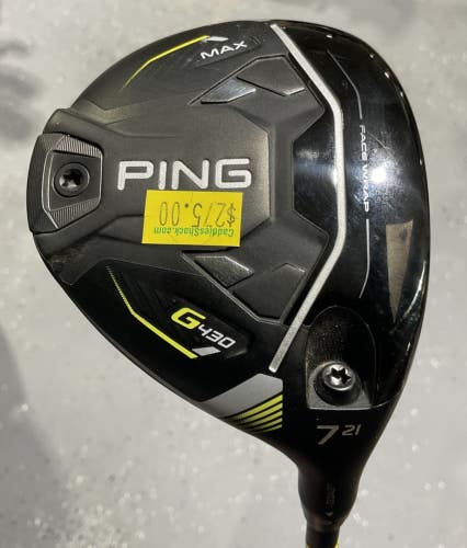 Ping G430 MAX 21 #7 Fairway Wood 45" ALTA CB 55 Regular Flex Graphite MRH USED