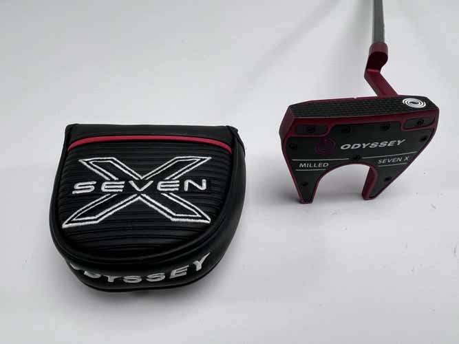 Odyssey Red Milled Seven X Putter 33" Superstroke Pistol 1.0 Mens RH HC