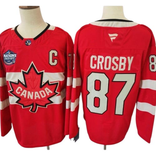 Team Canada 4 Nations Sidney Crosby Hockey Jersey