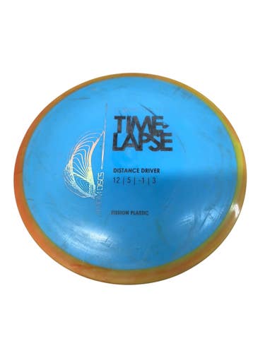 Used Axiom SIMON LINE FISSION TIMELAPSE Disc Golf Driver Carolina Blue 158g 11835-S000210308