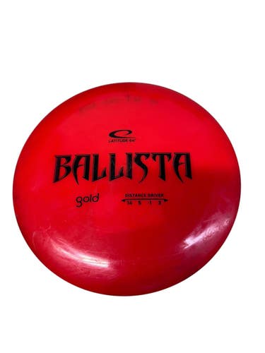 Used Latitude 64 GOLD BALLISTA Disc Golf Driver Red 173g 11835-S000210337
