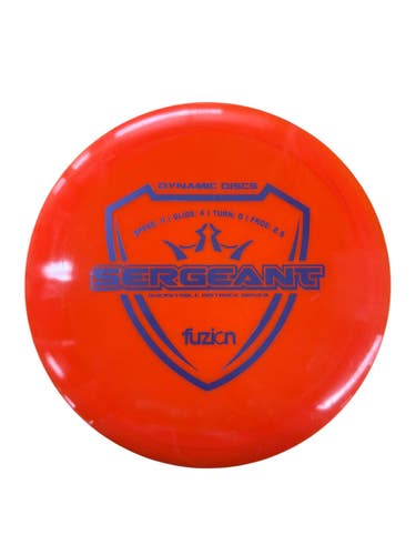 Used Dynamic Discs FUZION SERGEANT Disc Golf Driver Orange 174g 11835-S000210298