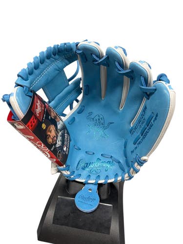 Used Rawlings PROR314U-2CBW BB/SB Glove RH Throw White And Carolina Blue 11 1/2" 11835-S000210403