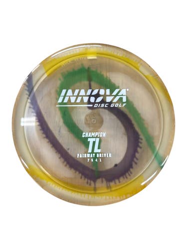 Used Innova CHAMPION TL TYE DYE Disc Golf Driver Yellow 172g 11835-S000210050