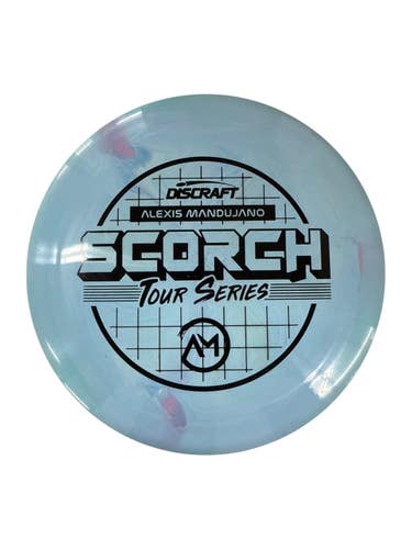 Used Discraft TOUR SERIES SCORCH MANDUJANO Disc Golf Driver Carolina Blue 171g 11835-S000210056