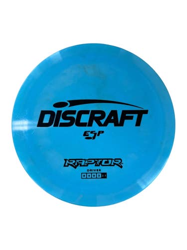 Used Discraft ESP RAPTOR Disc Golf Driver Royal Blue 11835-S000210064