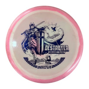 Used Innova TS BLOMROOS DESTROYER GLOW Disc Golf Driver Pink 173g 11835-S000210074