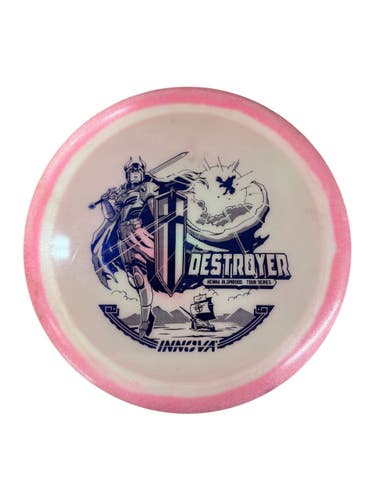 Used Innova TS BLOMROOS DESTROYER GLOW Disc Golf Driver Pink 173g 11835-S000210074