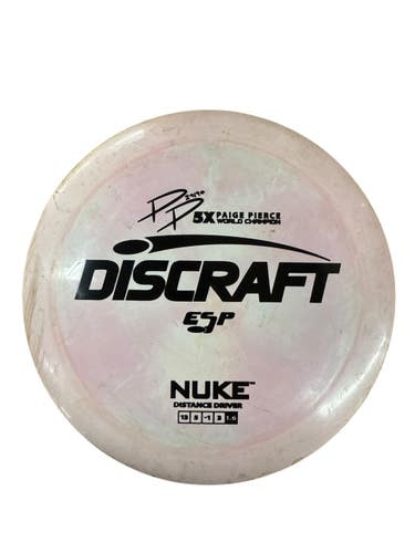 Used Discraft ESP NUKE PP 5X Disc Golf Driver Pink 173g 11835-S000210098