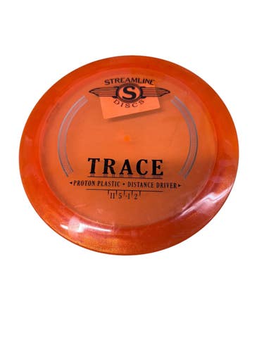Used Streamline PROTON TRACE Disc Golf Driver Orange 169g 11835-S000210164