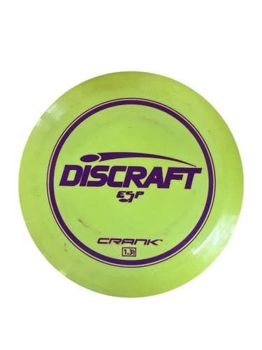 Used Discraft CRANK ESP Disc Golf Driver Yellow 173g 11835-S000210188