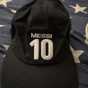 Black Adult Unisex Large Hat (New) Messi 10
