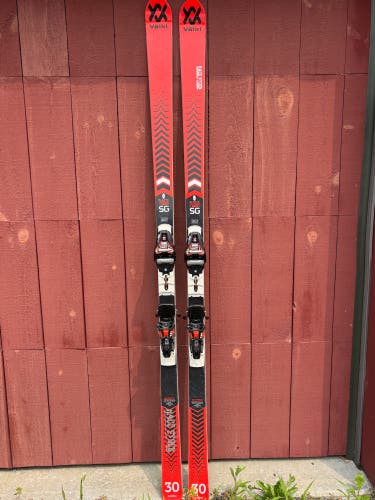 Volkl Racetiger SG WC 30m radius 192cm w/ Max 16 DIN Bindings