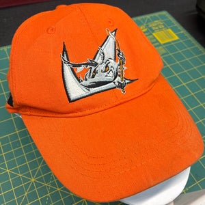 San Jose Barracuda AHL strap back baseball Hat Orange - minor dust