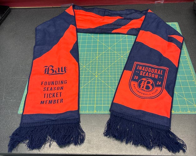 BAY FC soccer Scarf inaugural season 2024 founding season ticket member