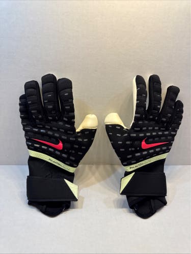 Nike GK Phantom Elite Goalkeeper Soccer Gloves Black FB2095-010 Size 6