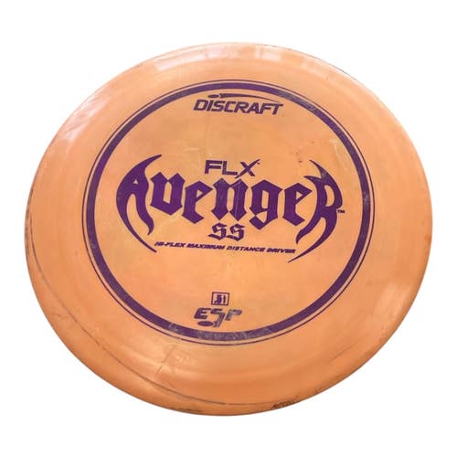 Used Discraft ESP FLX AVENGER SS Disc Golf Driver Orange 175g 11450-S000524824