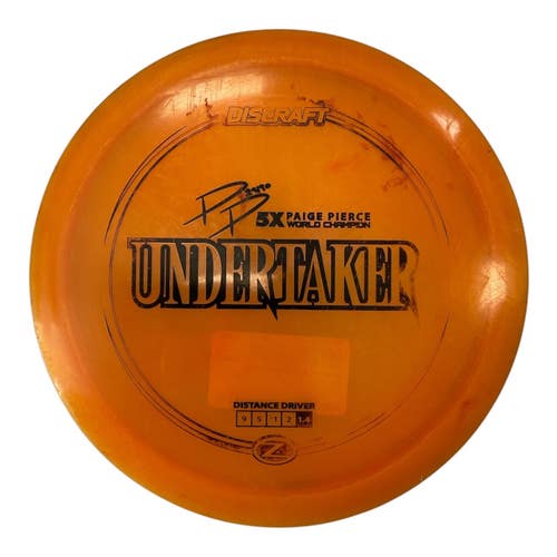 Used Discraft Z UNDERTAKER Disc Golf Driver Orange 176g 11450-S000524822