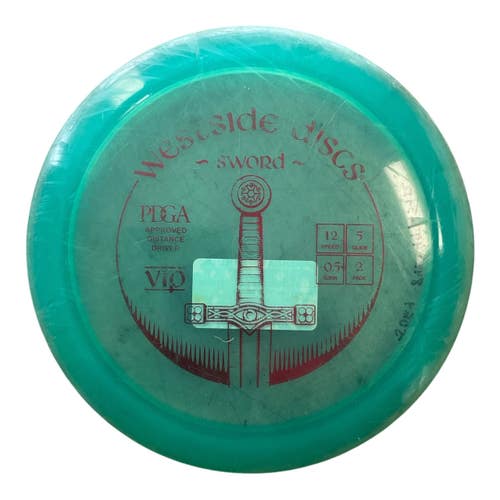 Used Westside VIP SWORD Disc Golf Driver Teal 173g 11450-S000524836
