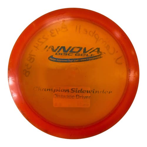 Used Innova CHAMP SIDEWINDER Disc Golf Driver Orange 151g 11450-S000524899