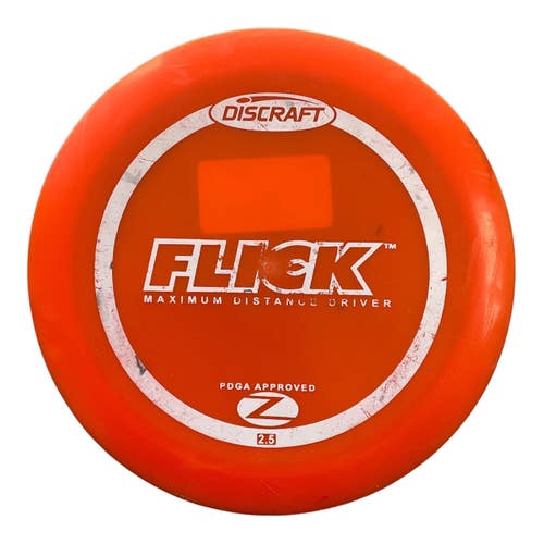 Used Discraft Z FLICK Disc Golf Driver Orange 165g 11450-S000524936