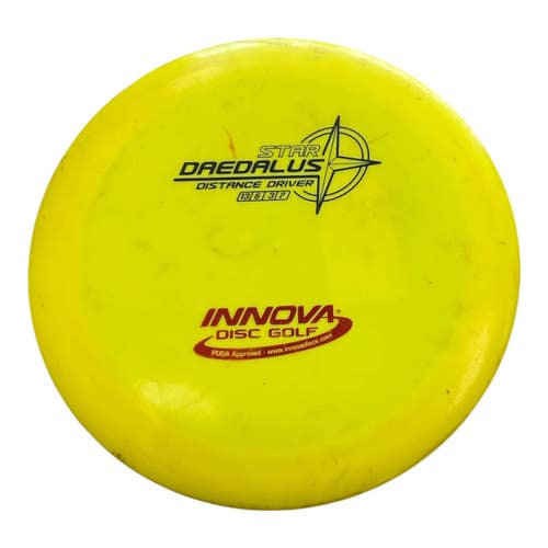 Used Innova STAR DAEDALUS Disc Golf Driver Yellow 169g 11450-S000524972