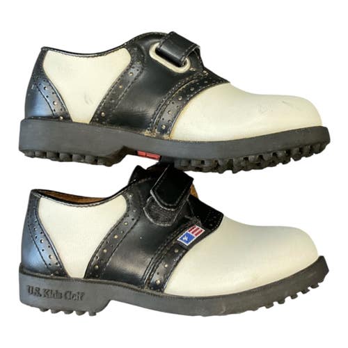 Used US Kids Jr Golf Shoes White Youth 10.0 11450-S000524274