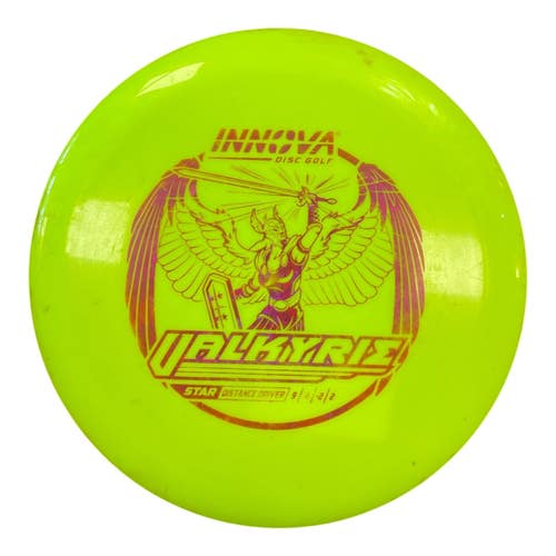 Used Innova STAR VALKYRIE Disc Golf Driver Optic Yellow 170g 11450-S000525256