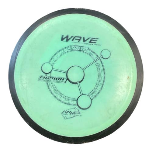 Used MVP FISSION WAVE Disc Golf Driver Green 150g 11450-S000525252