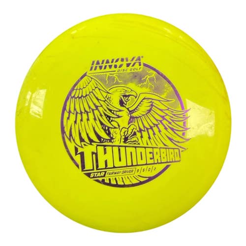 Used Innova STAR THUNDERBIRD Disc Golf Driver Yellow 176g 11450-S000525275