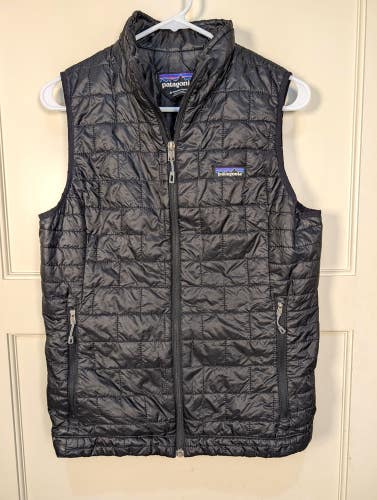 Patagonia Nano Puff Women's Size: M Lightweight Full Zip Puffer Vest Black