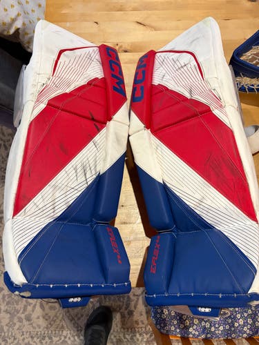 28" CCM EFlex 6.9 Goalie Leg Pads (Used)