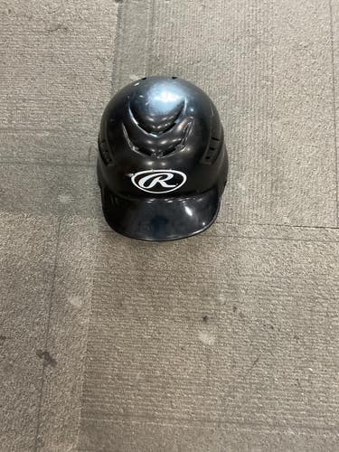 Used Rawlings BASEBALL HELMET Batting Helmet No Mask Black MD 11614-S000240480