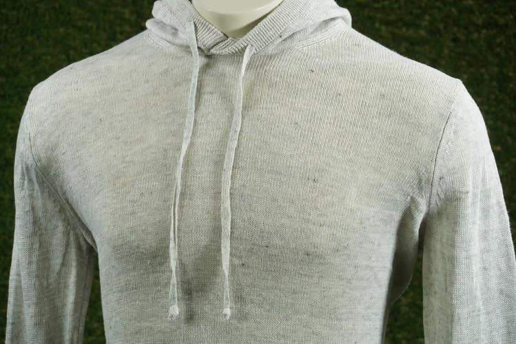 MENS MEDIUM VINCE HOODIE PULLOVER LONG SLEEVE BIEGE, VGC