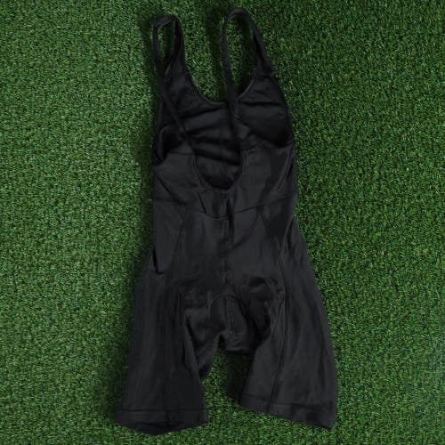 MEN'S SMALL BLACK BOTTOMS BIB SHORTS CYCLING ALL BLACK, VGC