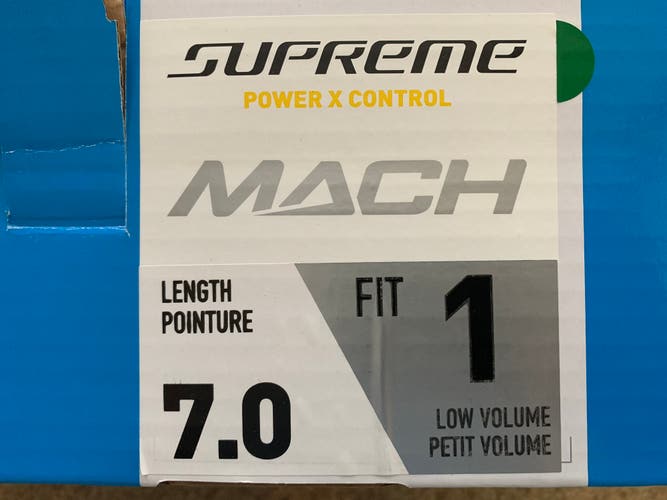 Black 2022 Bauer Supreme Mach Hockey Skates Regular Width 7 (Used)
