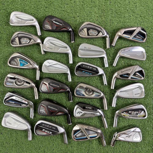 Lot of 24 Demo 6/7 Iron Club Heads Right Left Handed Ping Callaway Mizuno Cobra