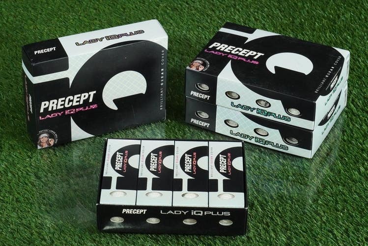 LOT OF 3 DOZEN WOMEN'S 36 GOLF BALLS, PRECEPT LADY IQ PLUS WHITE NEW IN SLEVES!
