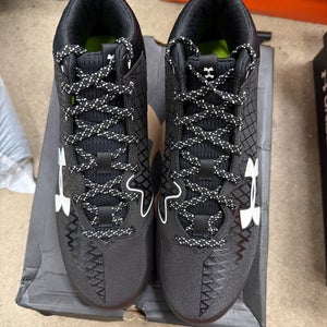 Used Under Armour SPINE NITRO Adult FB Cleats Black Senior 10 11605-S000222778