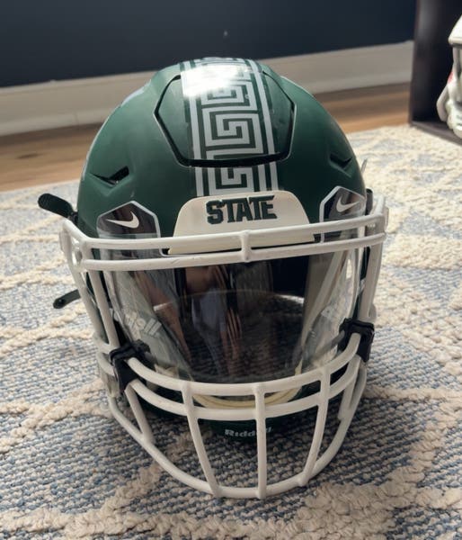 customize nike football helmets Cheetah Custom Visor The eyeshields innovative design allows players to track moving objects with precision from every angle Bringing you eight new helmet