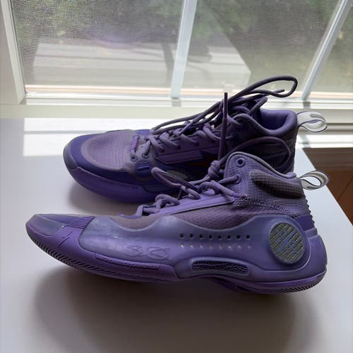 Purple Men's Size M 7.0 (W 8.0) Youth Li Ning Way of Wade 10 Shoes (Used)