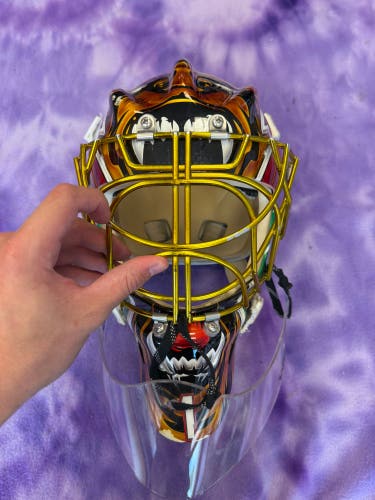 Gold Senior Wall W12 Goalie Mask (Used)