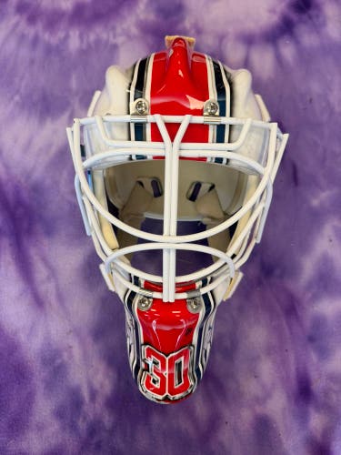 Blue Senior Wall W12 Goalie Mask (Used)