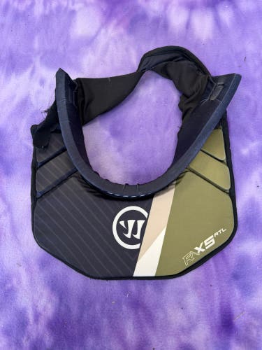 Black Senior Warrior RX5 RTL Neck Guards,(Used)