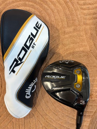 Men's Callaway Rogue ST Max Draw Fairway 3 Wood 16* RH | Tense AV 65 R-Flex Shaft (Used)