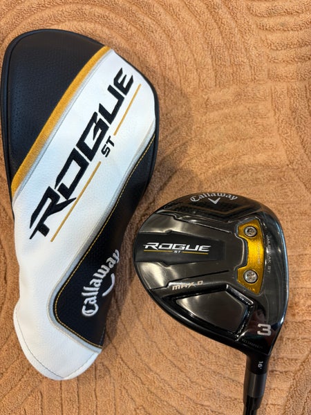 Men's Callaway Rogue ST Max Draw Fairway 3 Wood 16* RH | Tense AV 65 R-Flex Shaft (Used)