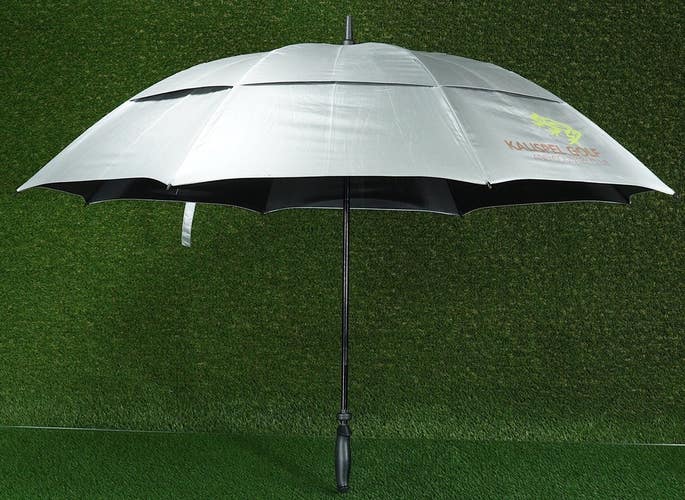 SHEDRAIN KALISPEL GOLF AND COUNTRY CLUB UMBRELLA DOUBLE CANOPY, 53 SILVER