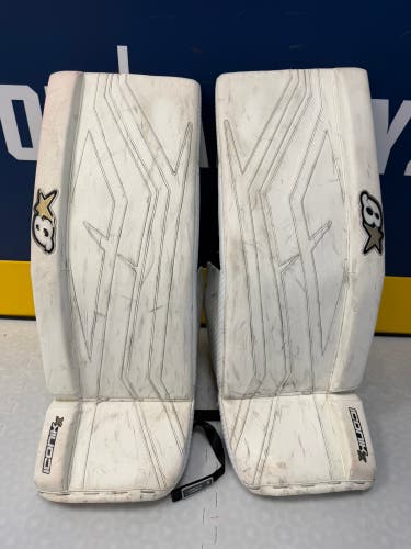 White 33" Senior Brian's Iconik X Goalie Leg Pads (Used)