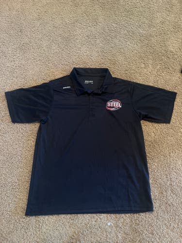 Chicago Steel Black golf polo